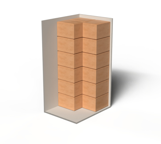 Opslagruimte van 2m³: ideaal voor tijdelijke opslag van dozen en persoonlijke spullen.