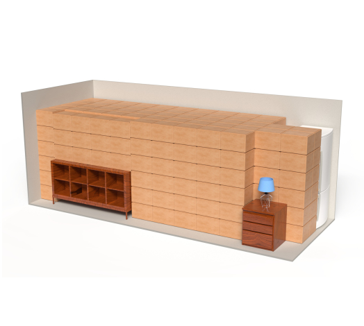 Ruime 32m³ opslagbox voor veilig en overzichtelijk opslaan van grote hoeveelheden spullen.